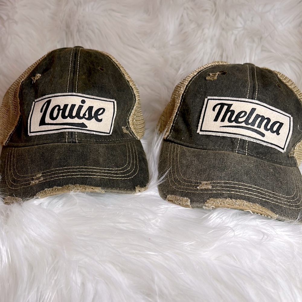 Sold out   Thelma and Louise trucker style baseball hat
